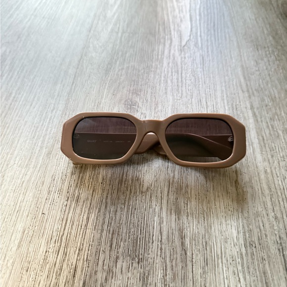 Quay Australia Accessories - quay australia hyped up tan brown square retro y2k geometric sunglasses eyewear